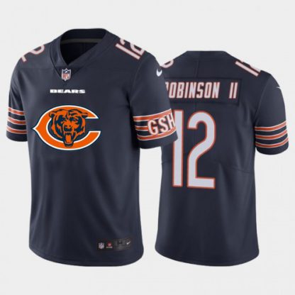 Chicago Chicago Bears #12 Allen Robinson Navy Blue Men's Nike Big Team Logo Vapor Limited NFL Jersey
