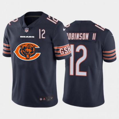 Chicago Chicago Bears #12 Allen Robinson Navy Blue Men's Nike Big Team Logo Player Vapor Limited NFL Jersey