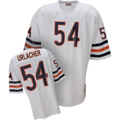 Mitchell and Ness Chicago Bears #54 Brian Urlacher White Stitched Throwback NFL Jersey