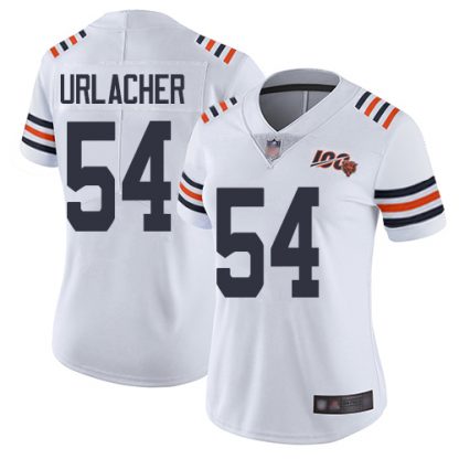 Nike Chicago Bears #54 Brian Urlacher White Alternate Women's Stitched NFL Vapor Untouchable Limited 100th Season Jersey