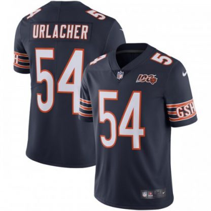 Nike Chicago Bears #54 Brian Urlacher Navy Blue Team Color Men's 100th Season Retired Stitched NFL Vapor Untouchable Limited Jersey