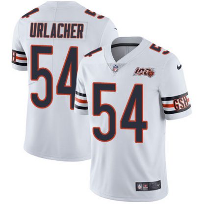 Nike Chicago Bears #54 Brian Urlacher White Men's 100th Season Retired Stitched NFL Vapor Untouchable Limited Jersey
