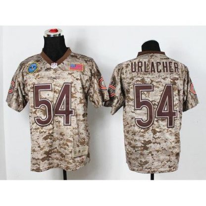 Nike Chicago Bears #54 Brian Urlacher Camo Men's Stitched NFL New Elite USMC Jersey
