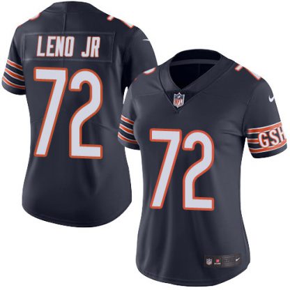 Nike Chicago Bears #72 Charles Leno Jr Navy Blue Team Color Women's Stitched NFL Vapor Untouchable Limited Jersey