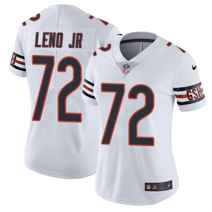 Nike Chicago Bears #72 Charles Leno Jr White Women's Stitched NFL Vapor Untouchable Limited Jersey