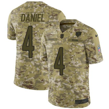 Nike Chicago Bears #4 Chase Daniel Camo Men's Stitched NFL Limited 2018 Salute To Service Jersey