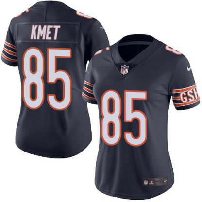 Nike Chicago Bears #85 Cole Kmet Navy Blue Team Color Women's Stitched NFL Vapor Untouchable Limited Jersey
