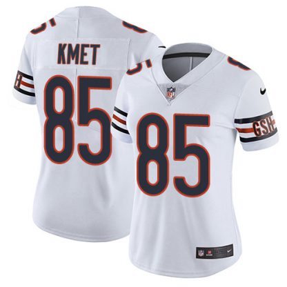 Nike Chicago Bears #85 Cole Kmet White Women's Stitched NFL Vapor Untouchable Limited Jersey
