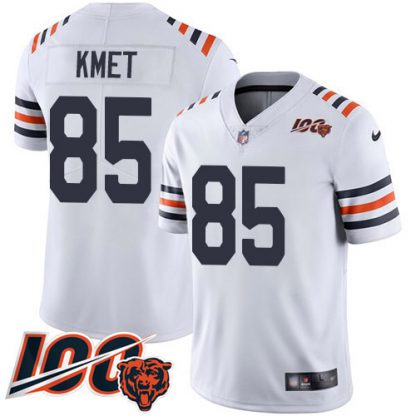 Nike Chicago Bears #85 Cole Kmet White Alternate Youth Stitched NFL Vapor Untouchable Limited 100th Season Jersey