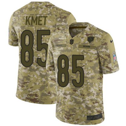 Nike Chicago Bears #85 Cole Kmet Camo Men's Stitched NFL Limited 2018 Salute To Service Jersey