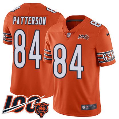 Nike Chicago Bears #84 Cordarrelle Patterson Orange Youth Stitched NFL Limited Rush 100th Season Jersey