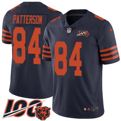 Nike Chicago Bears #84 Cordarrelle Patterson Navy Blue Alternate Men's Stitched NFL 100th Season Vapor Untouchable Limited Jersey