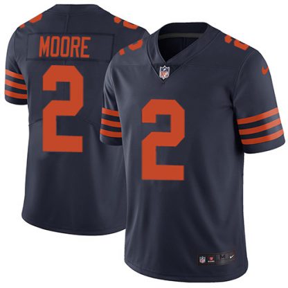 Nike Chicago Bears #2 D.J. Moore Navy Blue Alternate Youth Stitched NFL Vapor Untouchable Limited Jersey