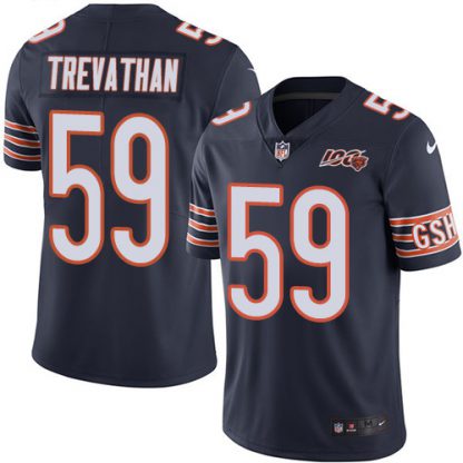 Nike Chicago Bears #59 Danny Trevathan Navy Blue Team Color Men's 100th Season Stitched NFL Vapor Untouchable Limited Jersey