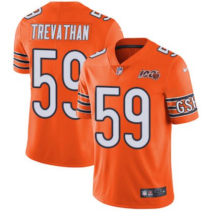 Nike Chicago Bears #59 Danny Trevathan Orange Men's 100th Season Stitched NFL Limited Rush Jersey