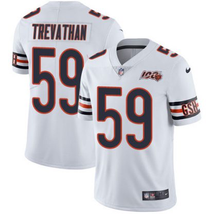 Nike Chicago Bears #59 Danny Trevathan White Men's 100th Season Stitched NFL Vapor Untouchable Limited Jersey