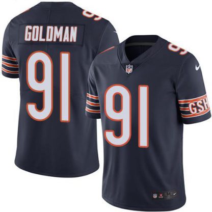 Nike Chicago Bears #91 Eddie Goldman Navy Blue Team Color Men's Stitched NFL Vapor Untouchable Limited Jersey