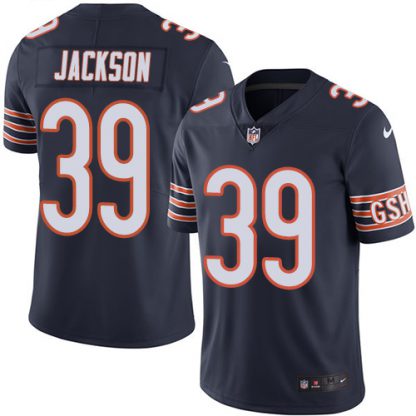 Nike Chicago Bears #39 Eddie Jackson Navy Blue Team Color Youth Stitched NFL Vapor Untouchable Limited Jersey