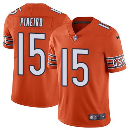 Nike Chicago Bears #15 Eddy Pineiro Orange Men's Stitched NFL Limited Rush Jersey