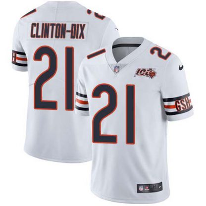 Nike Chicago Bears #21 Ha Ha Clinton-Dix White Men's 100th Season Stitched NFL Vapor Untouchable Limited Jersey