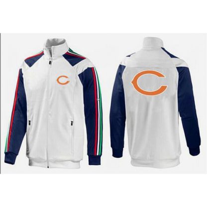 NFL Chicago Chicago Bears Team Logo Jacket White_2