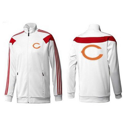 NFL Chicago Chicago Bears Team Logo Jacket White_3