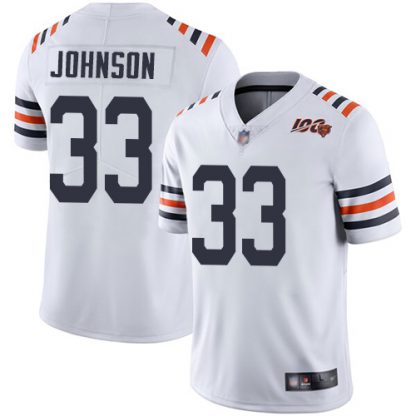Nike Chicago Bears #33 Jaylon Johnson White Alternate Men's Stitched NFL Vapor Untouchable Limited 100th Season Jersey