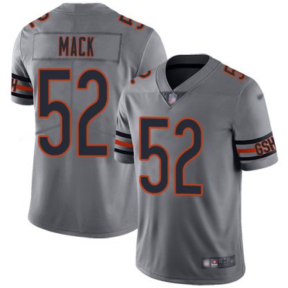 Nike Chicago Bears #52 Khalil Mack Silver Youth Stitched NFL Limited Inverted Legend Jersey