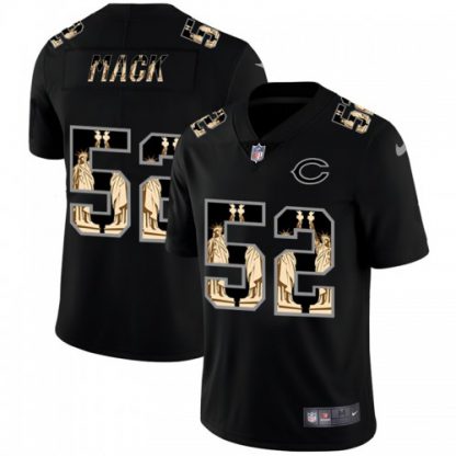 Chicago Chicago Bears #52 Khalil Mack Carbon Black Vapor Statue Of Liberty Limited NFL Jersey