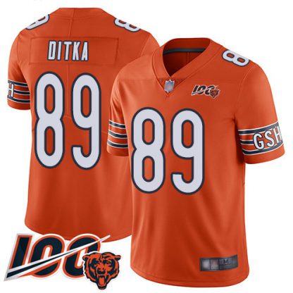 Nike Chicago Bears #89 Mike Ditka Orange Youth Stitched NFL Limited Rush 100th Season Jersey