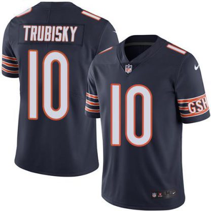 Nike Chicago Bears #10 Mitchell Trubisky Navy Blue Team Color Youth Stitched NFL Vapor Untouchable Limited Jersey