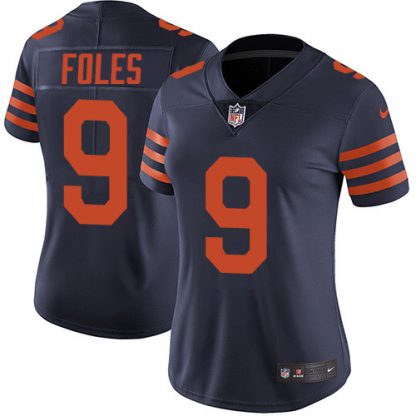 Nike Chicago Bears #9 Nick Foles Navy Blue Alternate Women's Stitched NFL Vapor Untouchable Limited Jersey