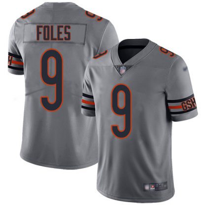 Nike Chicago Bears #9 Nick Foles Silver Youth Stitched NFL Limited Inverted Legend Jersey