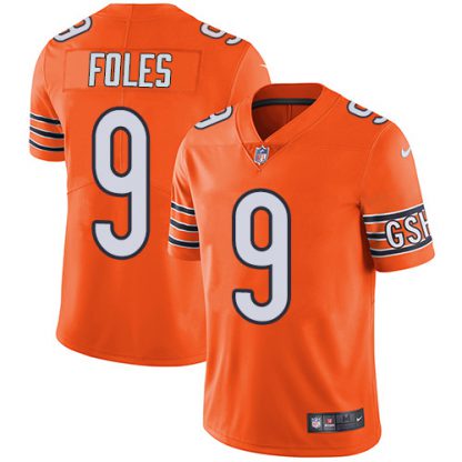 Nike Chicago Bears #9 Nick Foles Orange Men's Stitched NFL Limited Rush Jersey