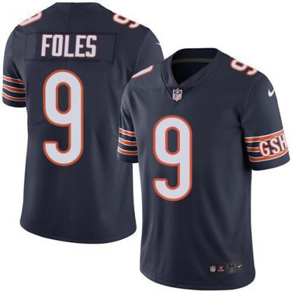 Nike Chicago Bears #9 Nick Foles Navy Blue Team Color Men's Stitched NFL Vapor Untouchable Limited Jersey