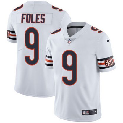 Nike Chicago Bears #9 Nick Foles White Men's Stitched NFL Vapor Untouchable Limited Jersey