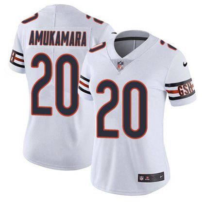 Nike Chicago Bears #20 Prince Amukamara White Women's Stitched NFL Vapor Untouchable Limited Jersey