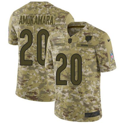 Nike Chicago Bears #20 Prince Amukamara Camo Youth Stitched NFL Limited 2018 Salute To Service Jersey
