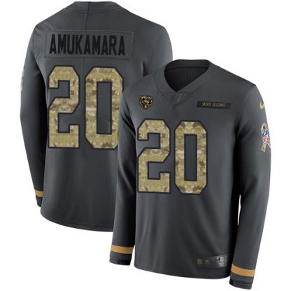 Nike Chicago Bears #20 Prince Amukamara Anthracite Salute to Service Men's Stitched NFL Limited Therma Long Sleeve Jersey