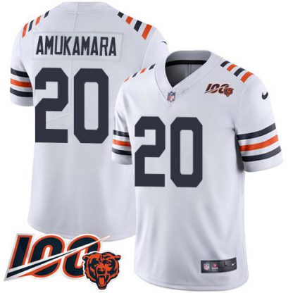 Nike Chicago Bears #20 Prince Amukamara White Alternate Men's Stitched NFL Vapor Untouchable Limited 100th Season Jersey