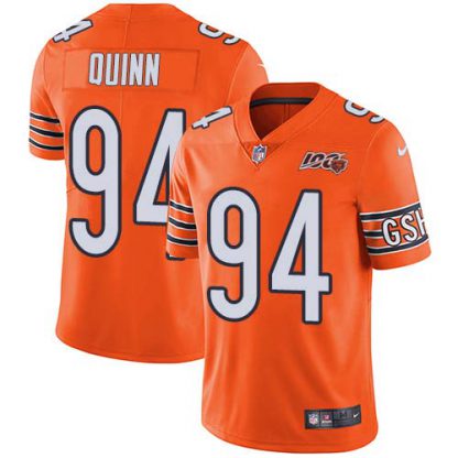 Nike Chicago Bears #94 Robert Quinn Orange Men's Stitched NFL Limited Rush 100th Season Jersey