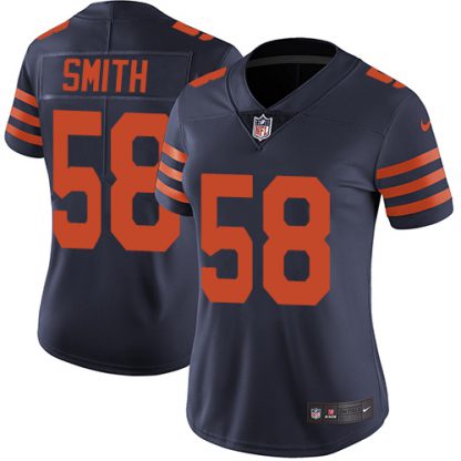 Nike Chicago Bears #58 Roquan Smith Navy Blue Alternate Women's Stitched NFL Vapor Untouchable Limited Jersey