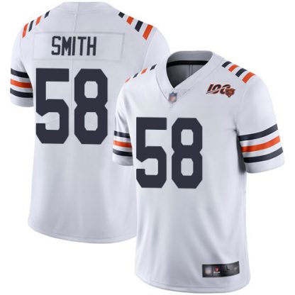 Nike Chicago Bears #58 Roquan Smith White Alternate Men's Stitched NFL Vapor Untouchable Limited 100th Season Jersey