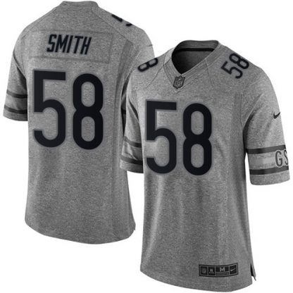 Nike Chicago Bears #58 Roquan Smith Gray Men's Stitched NFL Limited Gridiron Gray Jersey