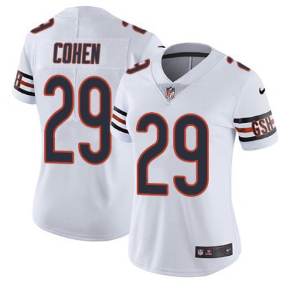 Nike Chicago Bears #29 Tarik Cohen White Women's Stitched NFL Vapor Untouchable Limited Jersey