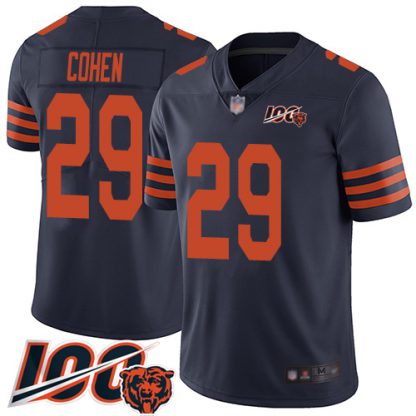Nike Chicago Bears #29 Tarik Cohen Navy Blue Alternate Men's Stitched NFL 100th Season Vapor Limited Jersey