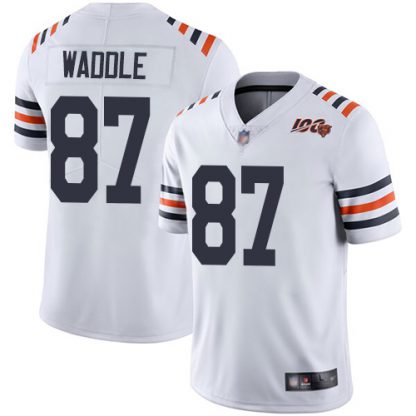 Nike Chicago Bears #87 Tom Waddle White Alternate Men's Stitched NFL Vapor Untouchable Limited 100th Season Jersey