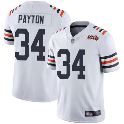 Nike Chicago Bears #34 Walter Payton White Alternate Youth Stitched NFL Vapor Untouchable Limited 100th Season Jersey