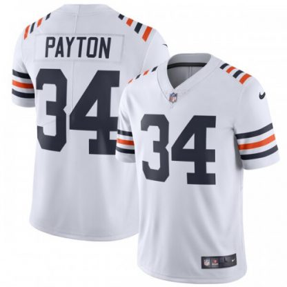 Nike Chicago Bears #34 Walter Payton White Men's 2019 Alternate Classic Retired Stitched NFL Vapor Untouchable Limited Jersey