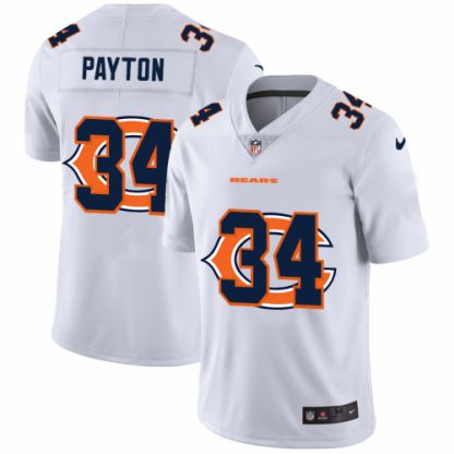 Chicago Chicago Bears #34 Walter Payton White Men's Nike Team Logo Dual Overlap Limited NFL Jersey